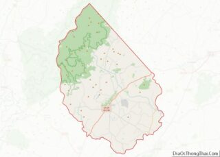 Map of Madison County, Virginia