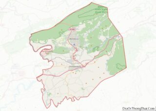 Map of Montgomery County, Virginia