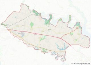 Map of New Kent County, Virginia