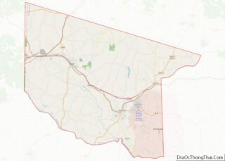 Map of Nottoway County, Virginia