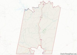 Map of Pittsylvania County, Virginia