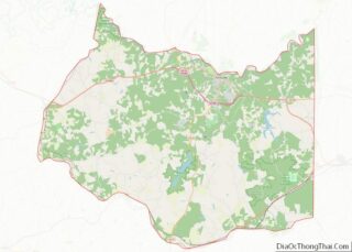 Map of Prince Edward County, Virginia