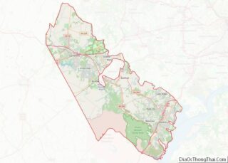 Map of Prince William County, Virginia