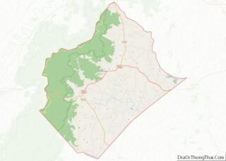 Map of Rappahannock County, Virginia