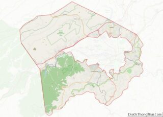 Map of Roanoke County, Virginia