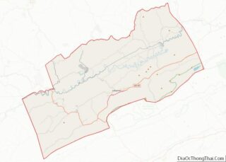 Map of Russell County, Virginia