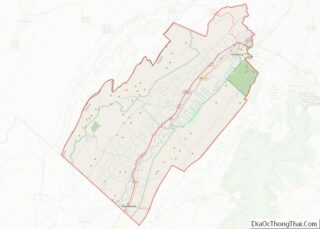 Map of Shenandoah County, Virginia