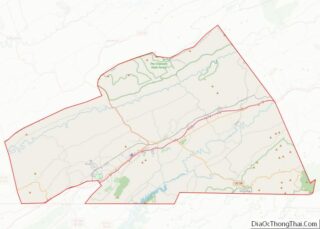 Map of Washington County, Virginia