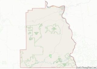 Map of Asotin County, Washington