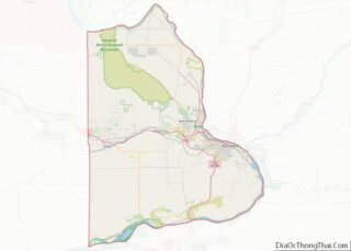 Map of Benton County, Washington