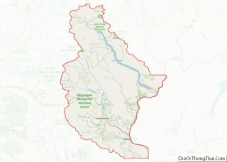 Map of Chelan County, Washington