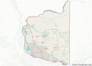 Map of Clark County, Washington