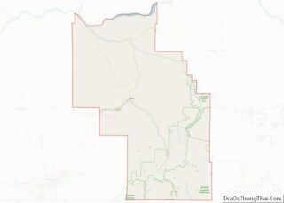 Map of Columbia County, Washington