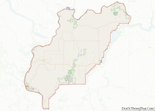 Map of Douglas County, Washington