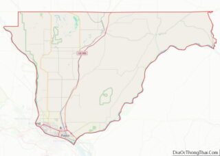 Map of Franklin County, Washington