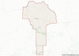 Map of Garfield County, Washington