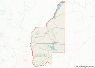 Map of Grant County, Washington