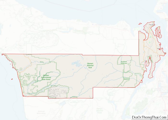 Map of Jefferson County