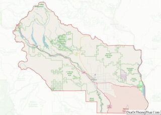 Map of Kittitas County, Washington