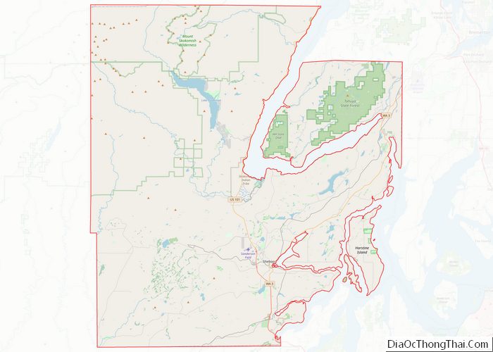 Map of Mason County