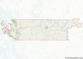 Map of Skagit County, Washington