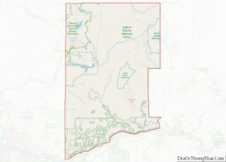 Map of Skamania County, Washington