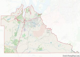 Map of Thurston County, Washington