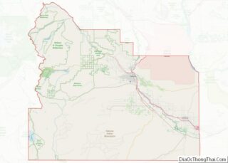 Map of Yakima County, Washington