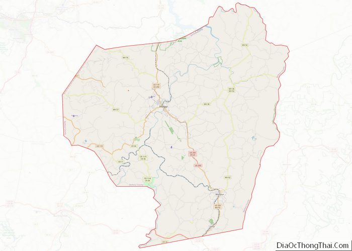 Map of Barbour County