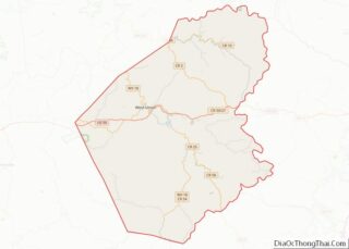 Map of Doddridge County, West Virginia