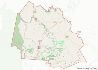 Map of Fayette County, West Virginia