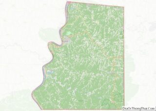 Map of Marshall County, West Virginia