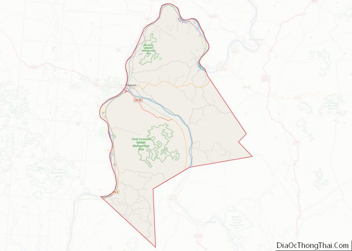 Map Of Mason County West Virginia