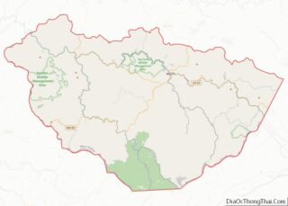 Map of McDowell County, West Virginia