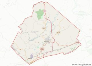 Map of Mercer County, West Virginia