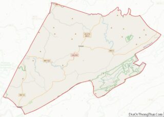 Map of Monroe County, West Virginia