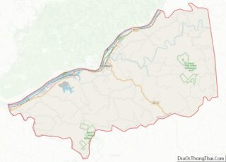 Map of Pleasants County, West Virginia