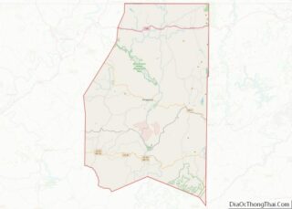 Map of Preston County, West Virginia