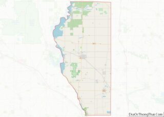 Map of Adams County, Wisconsin