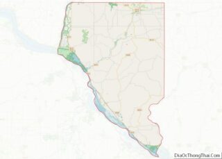 Map of Buffalo County, Wisconsin