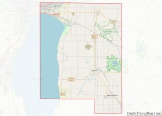 Map of Calumet County, Wisconsin