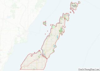 Map of Door County, Wisconsin