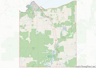 Map of Douglas County, Wisconsin