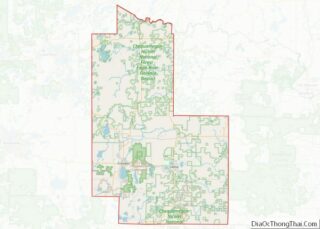 Map of Forest County, Wisconsin