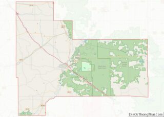 Map of Jackson County, Wisconsin