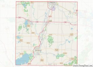 Map of Jefferson County, Wisconsin