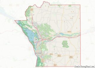 Map of La Crosse County, Wisconsin