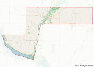 Map of Pepin County, Wisconsin