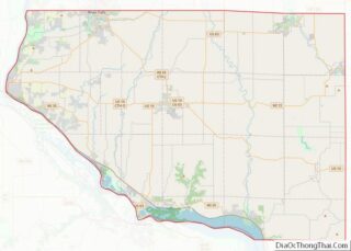 Map of Pierce County, Wisconsin