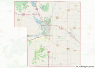 Map of Portage County, Wisconsin